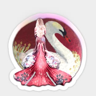 Mermaid Rock Painting Sticker